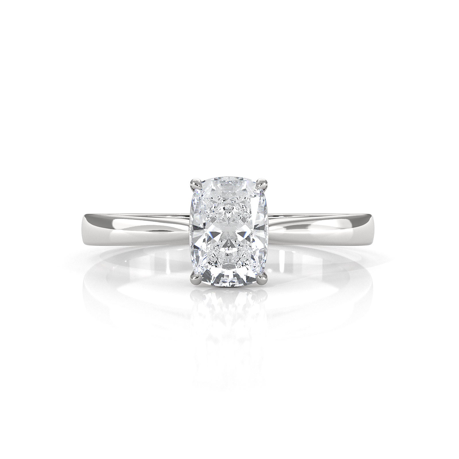 Lab Grown Diamond IGI Certified 4 Prong Solitaire Engagement Ring 4g Setting 1.00 Ctw.